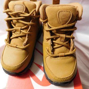 Nike Manoa LTR (TD) Boots Toddler Wheat/Black Size 6C NEW IN BOX